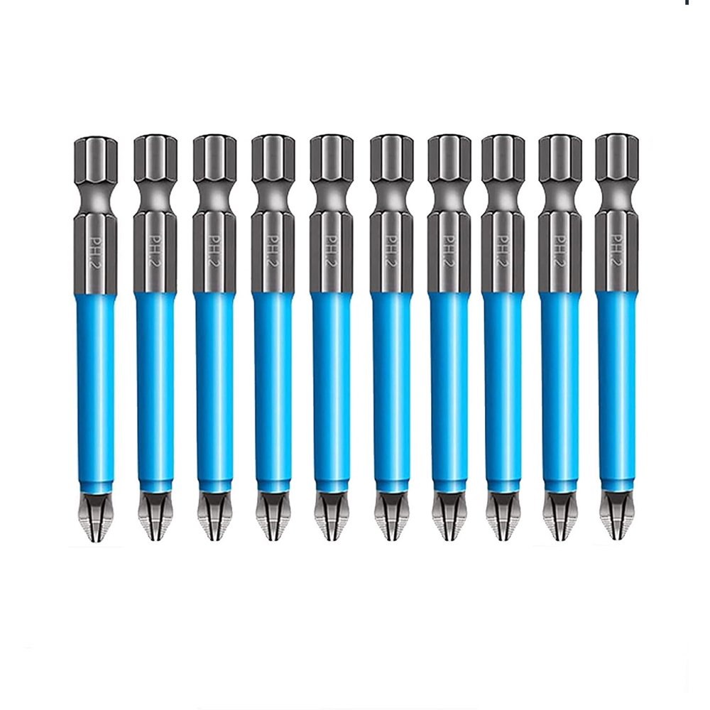 CieKen 10PCS Hexadecimal Shank Antislip PH2 Phillips