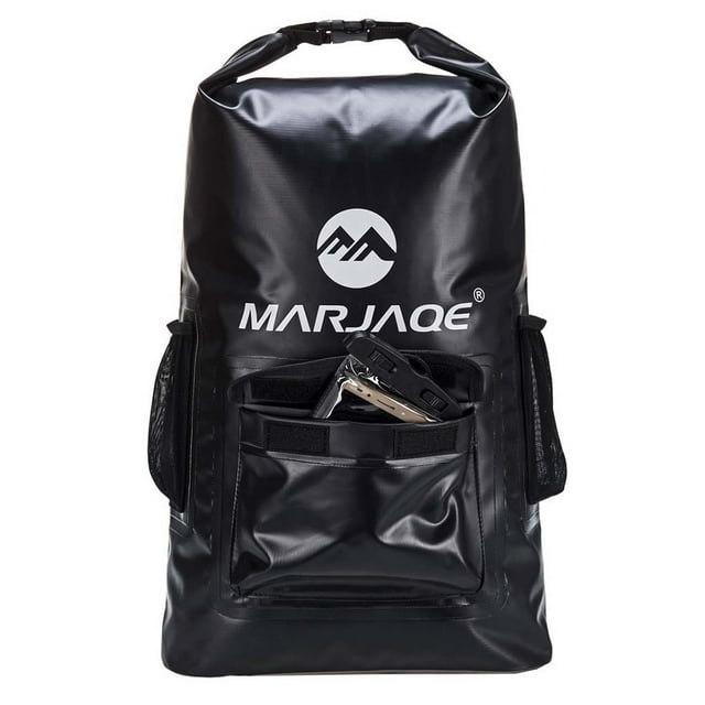 Yuarrent Bolsa seca impermeable 22L de camuflaje de gran capacidad con hebilla con bolsillo para teléfono Paquete de deportes acuáticos Deportes acuáticos Negro Yuarrent OD025905-02