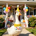 thumbnail image 4 of Porch Goose Birthday Hat and Bib Set for 23 Inch Goose Statue, Birthday Party Goose Outfit Decoration, Lawn Goose Accessories for Garden Porch Patio Yard Celebration Display, 4 of 6