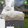 thumbnail image 5 of CHAO Paquete de 2 fundas rectangulares para macetas de invierno, protectores de jardinería de lana antiescarcha de 150x40x45cm con cordón, bolsa protectora para árboles al aire libre, 5 of 5