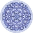 thumbnail image 1 of Ahgly Company Machine Washable Indoor Round Transitional Heavenly Blue Area Rugs, 8' Round, 1 of 7
