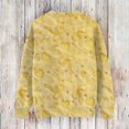 thumbnail image 4 of Dwralegc Valentine Clothes for Women Heart Print Fashion Sweater Knitted Crew Neck Lightweight Spring Plus Size Pullover Tops Yellow M, 4 of 4