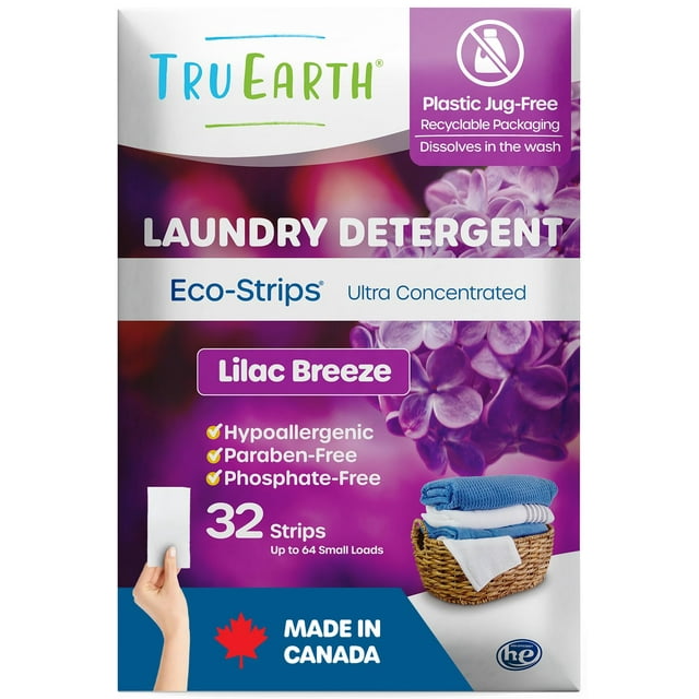 Láminas de detergente para ropa Tru Earth Compact 64 cargas