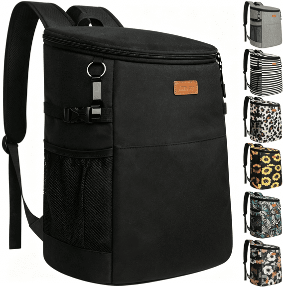 GASTROPOD Camping Cooler Backpack 30 45 Cans, Soft Backpack Coolers Insulated Leak Proof Travel Cooler Bag Waterproof Lunch Picnic Beach Work Trip Thermal Bag Drink Beverage Cooler