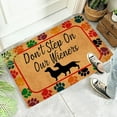 Dog colored footprints, words printed brown floor mats - Walmart.com