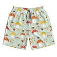 thumbnail image 3 of Uemuo Mushroom Bee Pattern Men's Swim Trunks Hawaiian Beach Bathing Suit Swimsuits Beach Quick-Dry Shorts with Pockets-XX-Large, 3 of 9