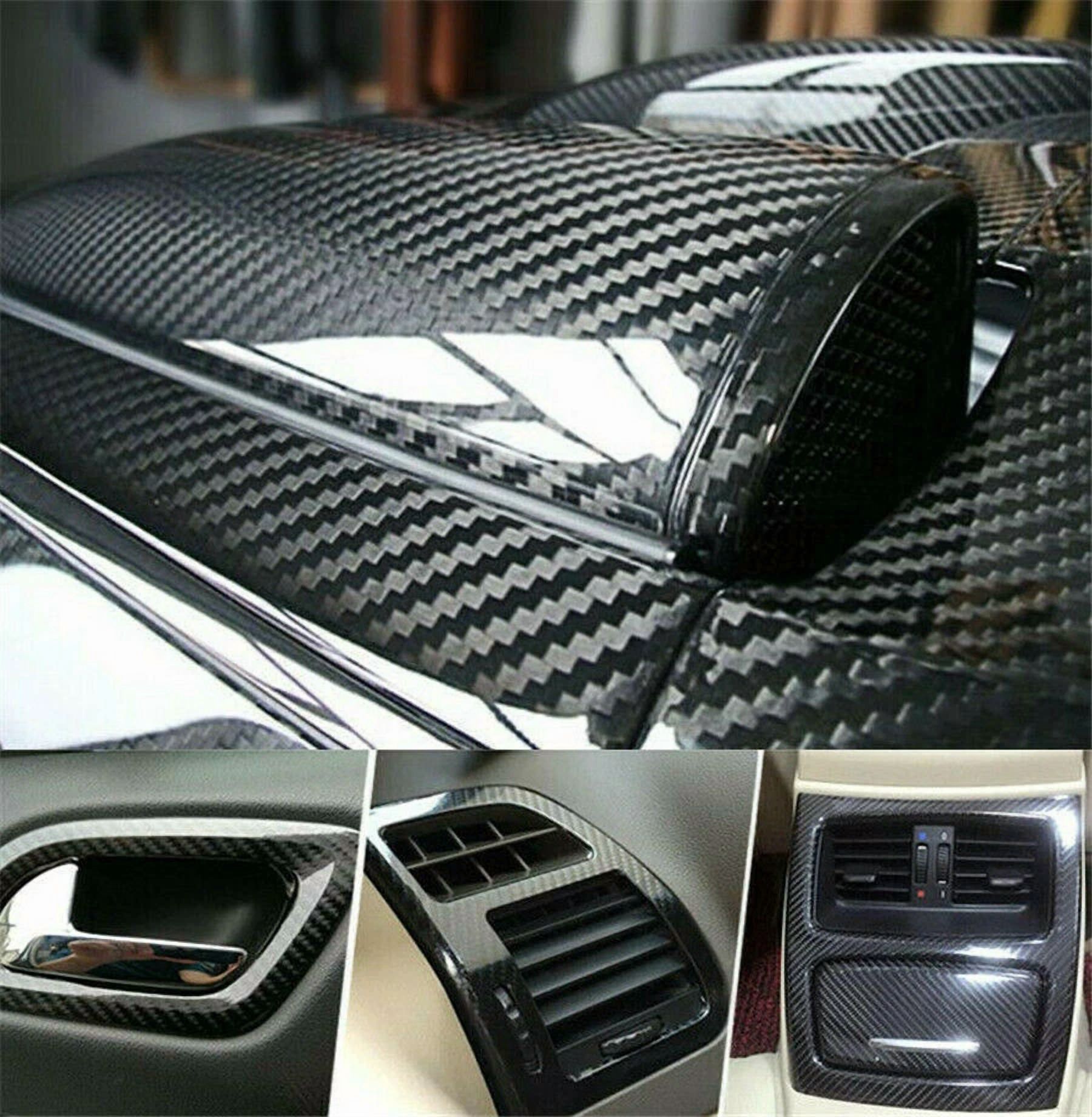 BUTTERFLY- 5D Accessories Glossy Carbon Fiber Vinyl Film Car Interior Wrap Stickers 12X 60"