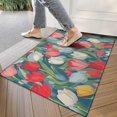 thumbnail image 4 of Pioneer Flower Floral Print Pattern Door Rugs,Washable Non Slip Door Mats Indoor,Decorative Door Mats,Entry Mat Indoor for Entrance,Bedroom,Kitchen,Bathroom,17"x30", 4 of 6