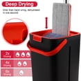 thumbnail image 3 of Flat Mop and Bucket System, Hands-Free Floor Mop and Bucket with Wringer Set for Home, Include 3 Reusable Microfiber Mop Pads, Wet and Dry Use, Home Cleaning for All Floor Types and Windows, 3 of 7