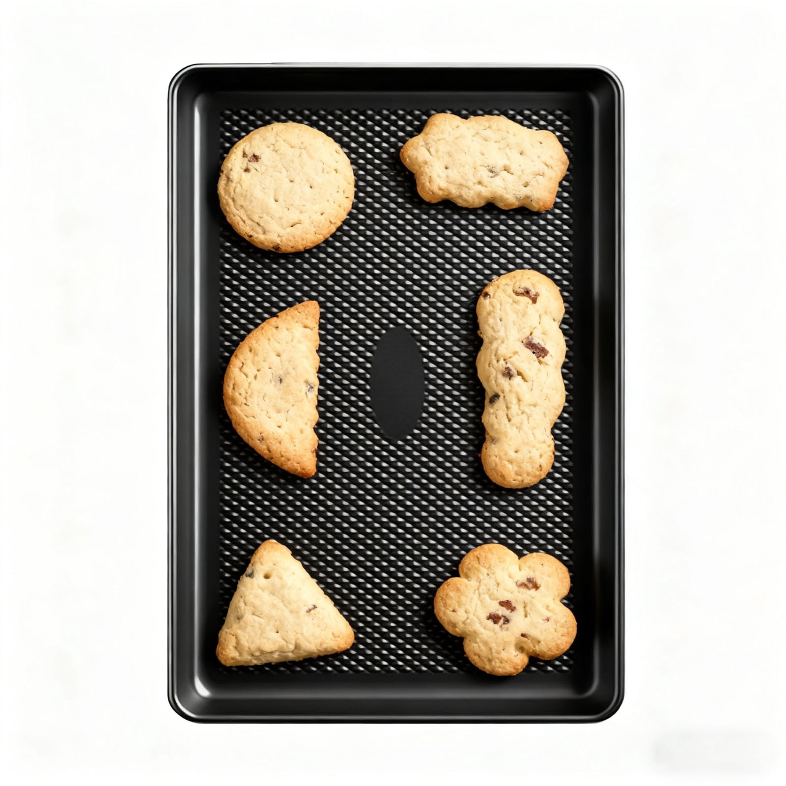 Plaque à Biscuits en Acier Robuste Antiadhésive pour une Chaleur Uniforme, Moules de Cuisson au Four pour Rôtir et Cuisiner