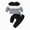 H01-Black, variant on TOWED22 Toddler Baby Boy Clothes Cute Fall Winter Outfit 6 12 18 24M 3T 4T 5T 6T Letter Long Sleeve Sweatshirts and Jogger Pants Set Size:2-3 Y,Color:Blue