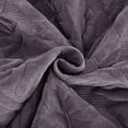 thumbnail image 5 of 3 Pcs Luxury Velvet Oversized Embroidery Quilted Quilt Set  Soft and Plush Bedding Set  Includes Quilt and Shams All-Season Comforter, 5 of 8