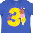 thumbnail image 4 of Inktastic Ice Cream Third Birthday Pink Boys or Girls Toddler T-Shirt, 4 of 5