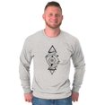 thumbnail image 5 of Dual Whales Compass Spirit Animal Long Sleeve TShirt Men Women Brisco Brands X, 5 of 6