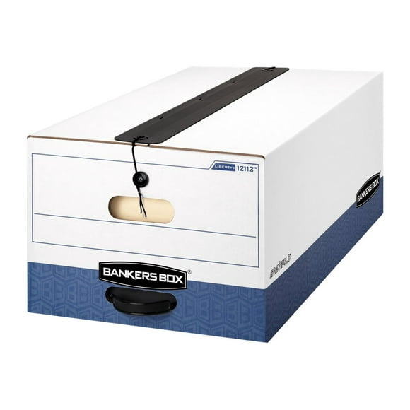 Bankers Box Liberty Plus - Storage box - for Legal - white, blue