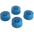 thumbnail image 1 of 4PCS Round Guitar Speed Volume Tone Control Knobs Rotary Knobs for Gibson Epiphone Style Electric Guitar Parts Replacement (Blue), 1 of 6