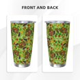 thumbnail image 3 of Salouo Carrot Eggplant Print 20oz Tumbler with Lid,Stainless Steel Vacuum Insulated Tumbler Durable Insulated Coffee Mug Thermal Cup with Splash Proof Sliding Lid-Straw Three-piece Set, 3 of 8