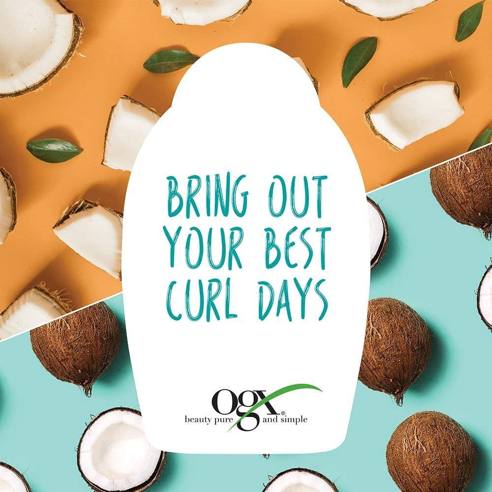 OGX Quenching + Coconut Curls Frizz-Defying Moisture Mousse, 8 fl oz
