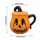 thumbnail image 3 of Taza de calabaza con tapa: taza de café de cerámica con asa para otoño | Bonita taza de calabaza para leche, bebidas calientes, té y café | Taza con temática otoñal para mesa, hogar, niños y adultos, 3 of 8