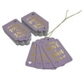 thumbnail image 3 of Inkdotpot Real Gold Foil Love Is Sweet Wedding Tags Favor Hang Paper Tags 50 Pack, 3 of 6