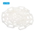 thumbnail image 3 of Unique Bargains 0.3' Diameter 5Ft Length Plastic Chain Barrier Safety Link Chain Stanchion for Crowd Control, White, 3 of 5