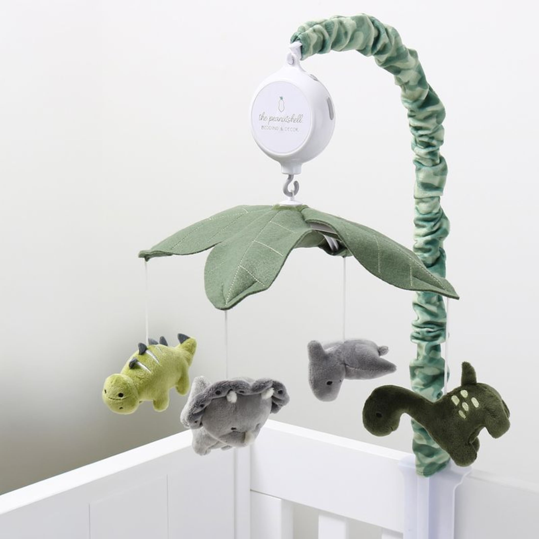 The Peanutshell Baby Crib Mobile for Boys or Girls, Dinosaur, Musical