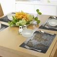thumbnail image 4 of Ambesonne Vintage Place Mats Set of 4, Countries Continents, Standard Size, Pale Grey Pale Brown, 4 of 6