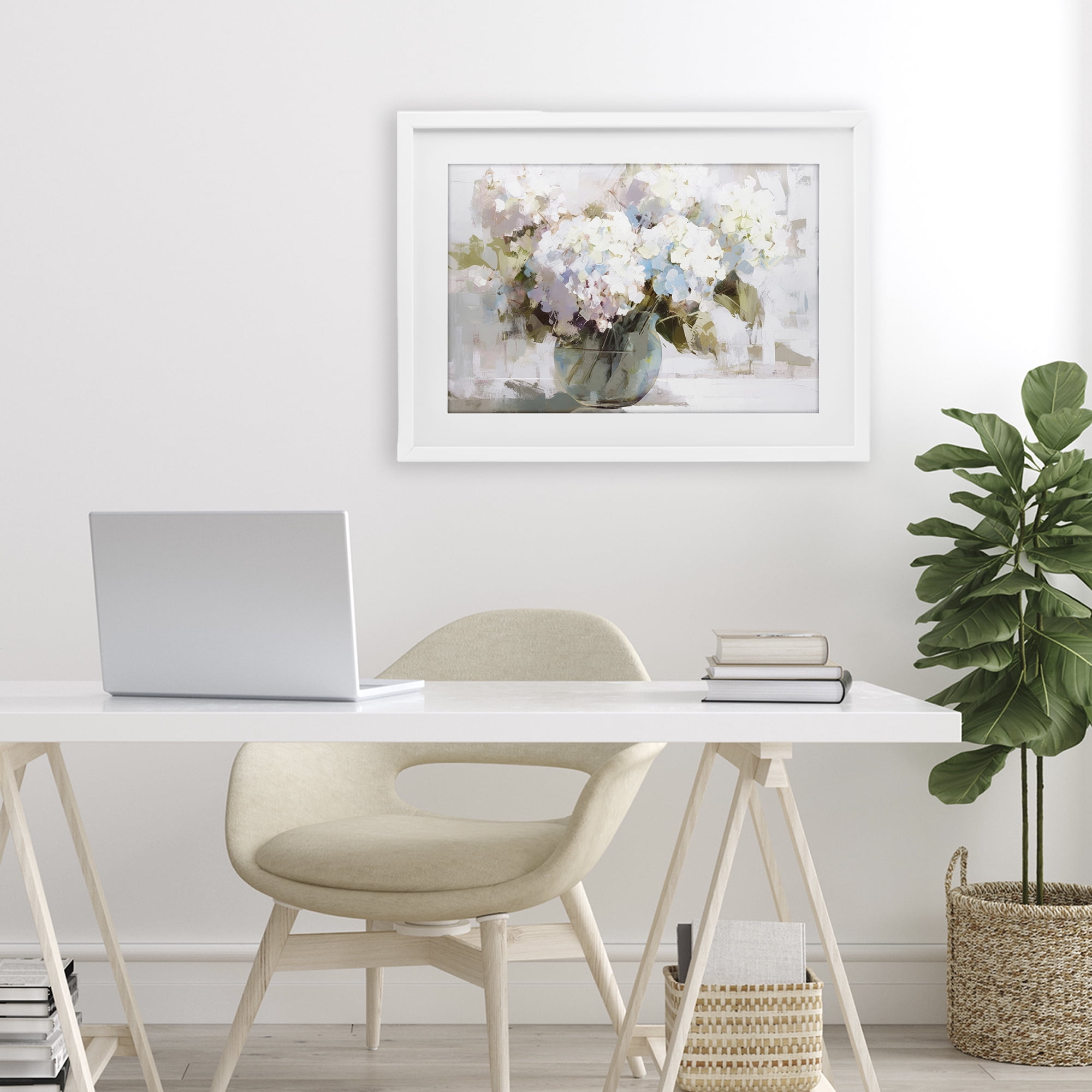 Stupell Industries Blushing Bride Garden Flowers White Framed Print Under Glass, design by Tina LeCour