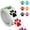 color, variant on Dog Paw Stickers Washable Adhesive Footprint Stickers Suitable for Glass Plastic Surfaces Crafting Activities