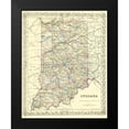 thumbnail image 2 of Colton 12x14 Black Modern Framed Museum Art Print Titled - Indiana - Colton 1856, 2 of 5