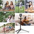 thumbnail image 2 of Ulanzi MT-44 Extendable Phone Tripod, 59" Selfie Stick Vlog Stand with 2 in 1 Phone Clip, 360° Ball Head Camera Tripod, 2 of 9