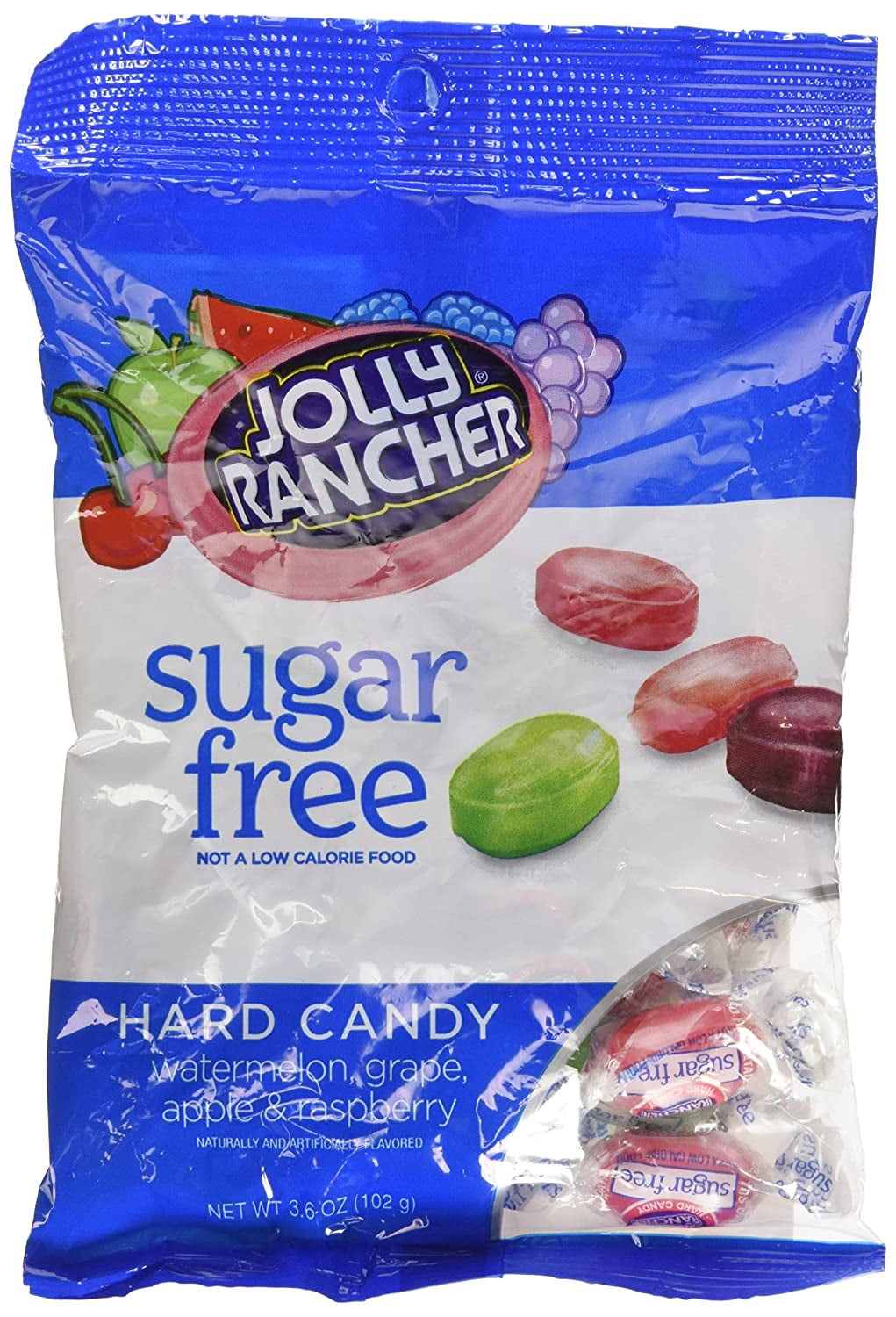 Jolly Rancher Sugar Free Hard Candy Assortment Peg Bag - 3.6 oz - 3 pk