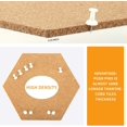 thumbnail image 5 of 8 Pack Hexagon Bulletin Boards Cork Tiles Board with Sticky Back Message Memo Board with Extra 50 Pins, 5 of 7