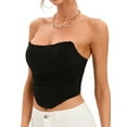 thumbnail image 6 of YouLoveIt Women's Strapless Bustier Corset Ladies Crop Tube Top Off Shoulder Push Up Corsets Slim Crop Tops Backless Bodyshaper for Women, 6 of 8
