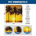 thumbnail image 6 of Sunset Coconut Tree Chair Covers Set of 6 Summer Landscape Sea View Chair Back Covers Stretch Removable Washable Slipcovers Protector for Dining Room Kitchen Party Decor, 6 of 9