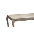 thumbnail image 2 of Benzara Rectangular Wooden Frame Dining Table with Saber Legs, Brown, 2 of 4