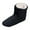 Black, variant on Rokment Womens Slippers Socks Boots Velvet Indoor Winter Soft Warm Cozy Fuzzy Lined Mid Calf Booties Slippers Black Size 5.5