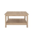 thumbnail image 3 of Tvilum Madrid Living Room Coffee Table with 1 Fixed Open Shelf, Jackson Hickory, 3 of 11
