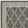 thumbnail image 5 of SAFAVIEH Courtyard Zavier Geometric Bordered Indoor/Outdoor Area Rug, 6'7" x 9'6", Black/Beige, 5 of 7