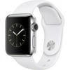 Restored Apple watch series 2 38mm stainless steel case white sport band - stainless steel for apple smart smartwatch mnp42ll/a (Refurbished)
