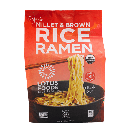 Lotus Foods Organic Millet & Brown Rice Ramen, 10 OZ