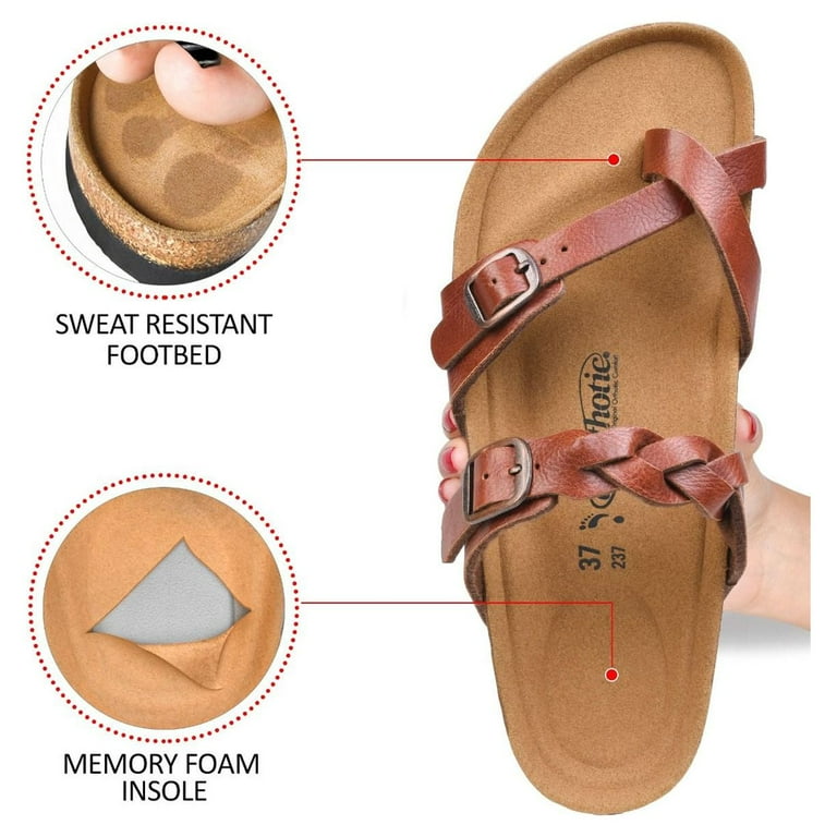 Sweat shop resistant sandals