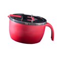 thumbnail image 2 of Stainless Steel Instant Noodle Bowl Large Capacity Instant Ramen Bowl with Lid Tableware for Students Red, 2 of 4