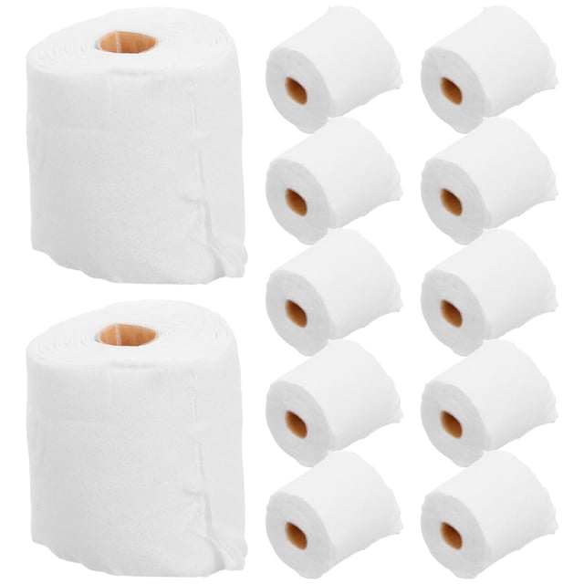 12PCS Dollhouse Toilet Tissue Miniature Paper Towels Mini Toilet Tissue Decor Small Simulation Tissue Roll Paper Model Bathroom Accessories
