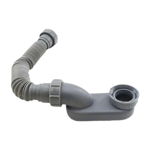 Sifón plano tipo P para desagüe de ducha de perfil bajo, desagüe multiusos profesional para bañera de 38 mm para accesorios de bañera independiente.