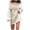 White, variant on Women's Off Shoulder Turtleneck Sweater - Premium Yarn Blend, Flirty Design, Winter Warmth, Figure-Flattering Fit, Solid Color Palette, Pullover Style