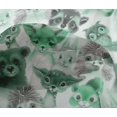 thumbnail image 4 of oneOone Viscose Chiffon Mint Green Fabric Animals Watercolor Sewing Fabric By The Yard Printed Diy Clothing Sewing Supplies 42 Inch Wide, 4 of 4