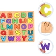 thumbnail image 3 of Rompecabezas del alfabeto Zonh, bloques de aprendizaje de matemáticas con letras de madera, juguetes Montessori, 3 of 3