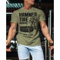 thumbnail image 3 of Gymish Hammer Tire Workout T-Shirt for Men, Funny Gym Shirts, Lifting Tee, Deadlift T-Shirt, Men's Gym Shirt, Workout Tops, Powerlifting & Bodybuilding Tee, 3 of 5