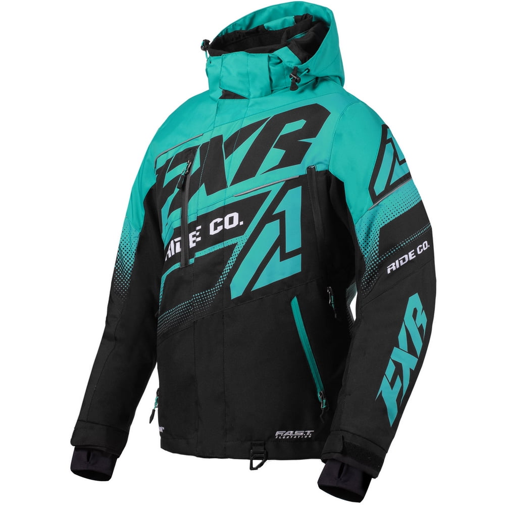 FXR Womens Black/Mint Boost FX Jacket Snowmobile 2020